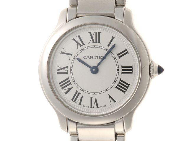 CARTIER カルティエ ウォッチ ロンド マスト ドゥ カルティエ 時計 WSRN0033 腕時計 ステンレス ホワイト ホワイト文字盤 レディース【中古】