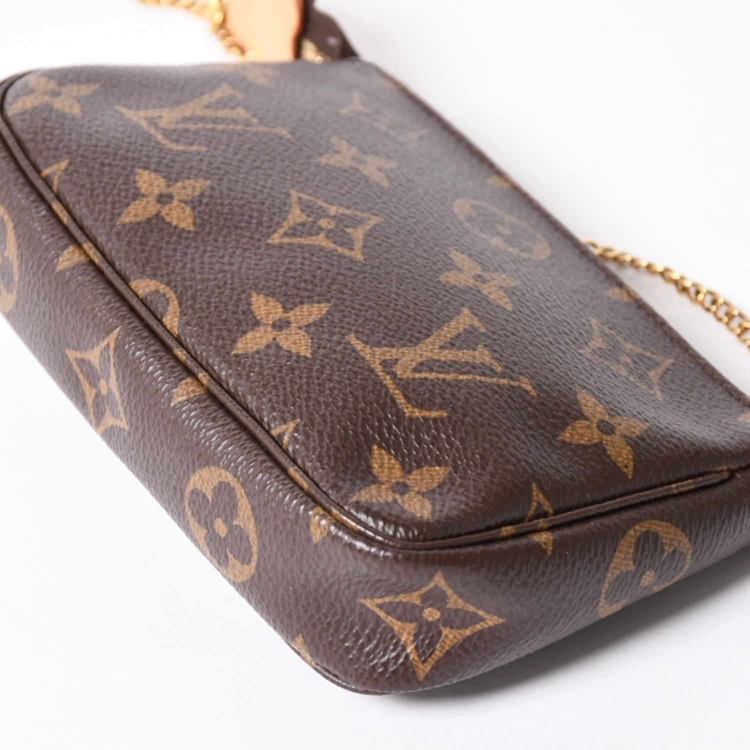 極美品 LOUIS VUITTON ルイヴィトン モノグラム ミニポシェット アクセ