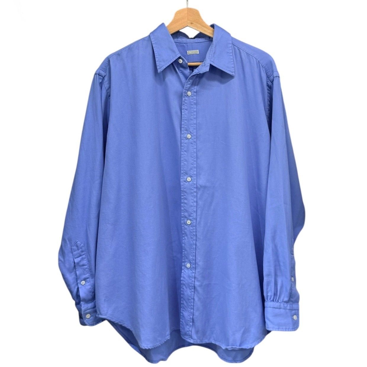 A.PRESSE アプレッセ 24SS Double Weave TwillRegular Collar Shirt レギュラーカラーシャツ 24SAP-02-03H 2 ブルー 15491