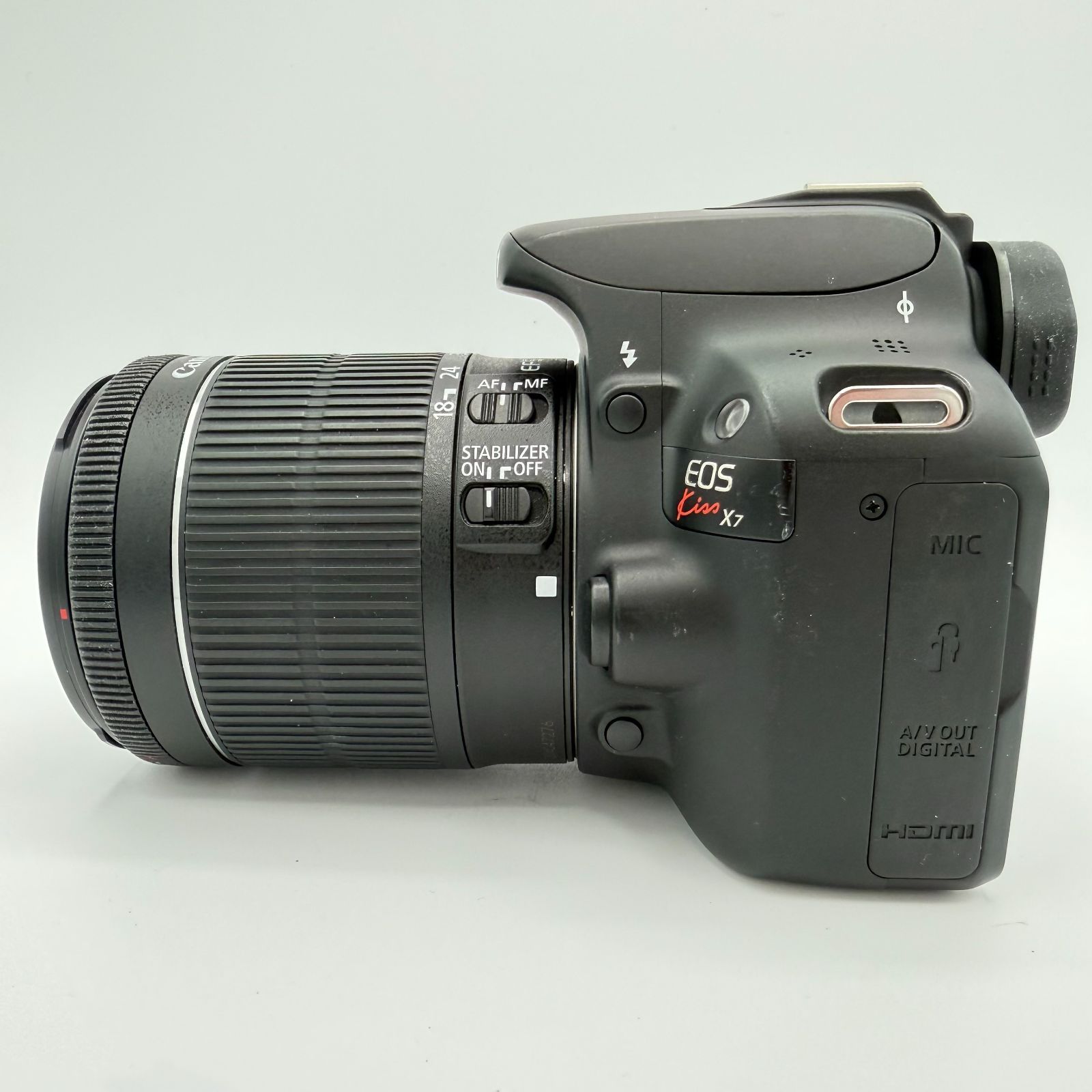 Canon EOS Kiss X7 EF-S 18-55mm IS STM スマホ転送OK SDカード付 