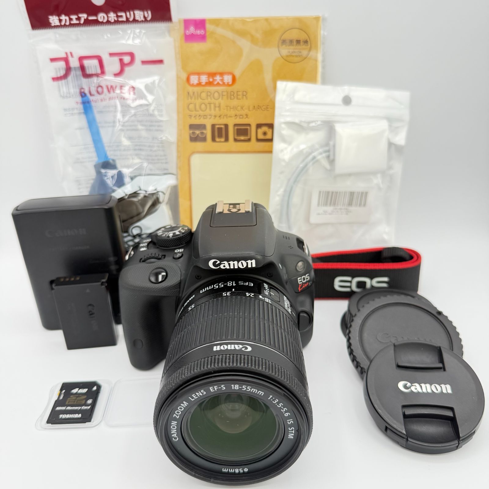 Canon EOS Kiss X7 EF-S 18-55mm IS STM スマホ転送OK SDカード付