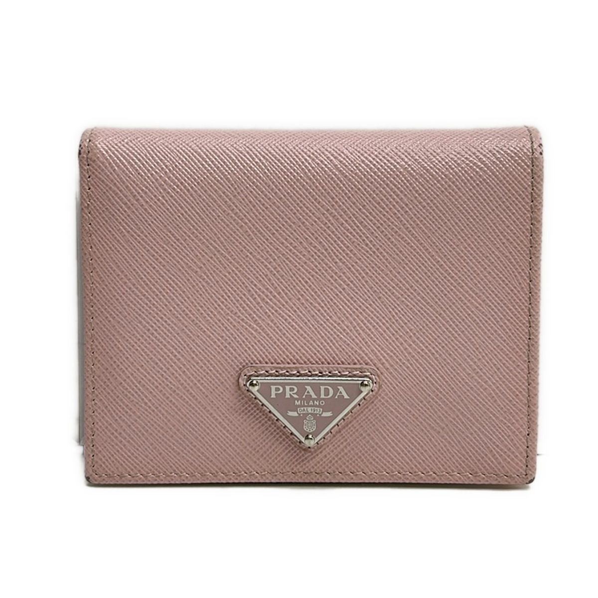 PRADA(プラダ) 2つ折り財布 - ライトピンク レザー