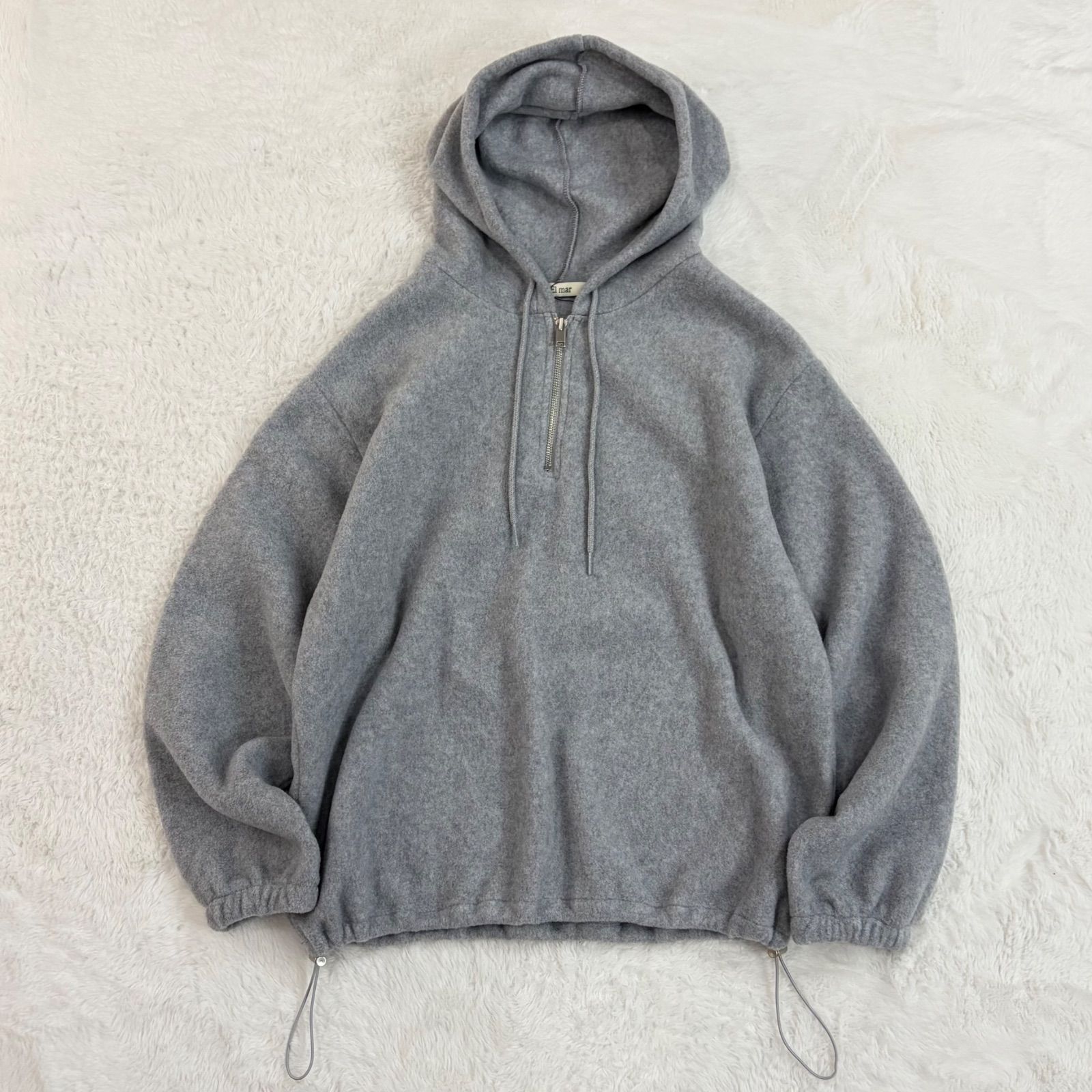 新品 未使用 定価11,880円 El mar エルマール ハーフジップ パーカー 