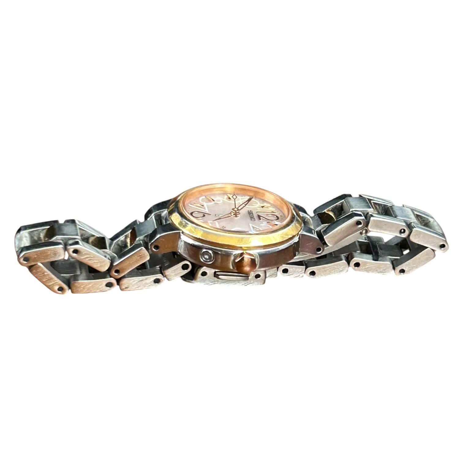 セイコー SEIKO ルキア 1B22-0AK0 腕時計 電波ソーラー ピンク ゴールド