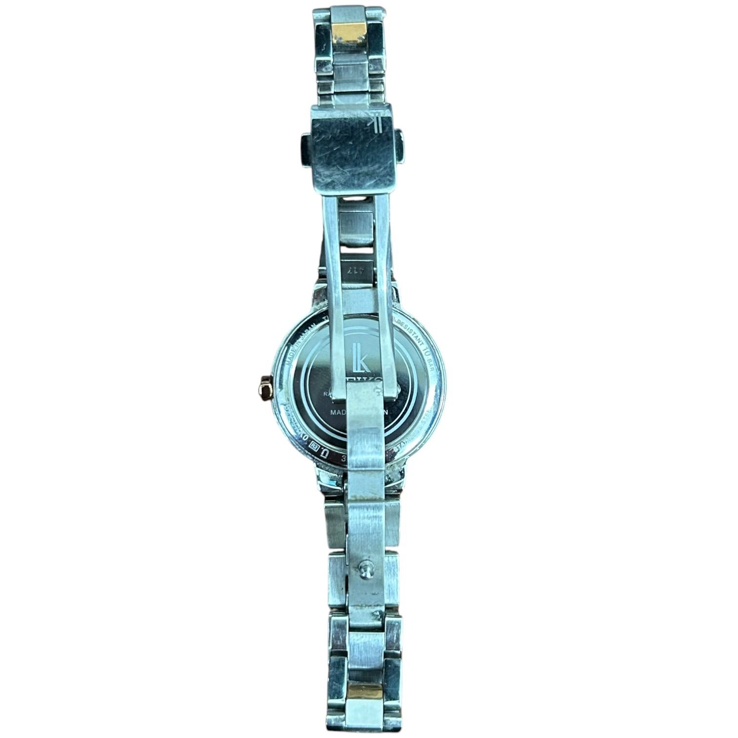 セイコー SEIKO ルキア 1B22-0AK0 腕時計 電波ソーラー ピンク ゴールド