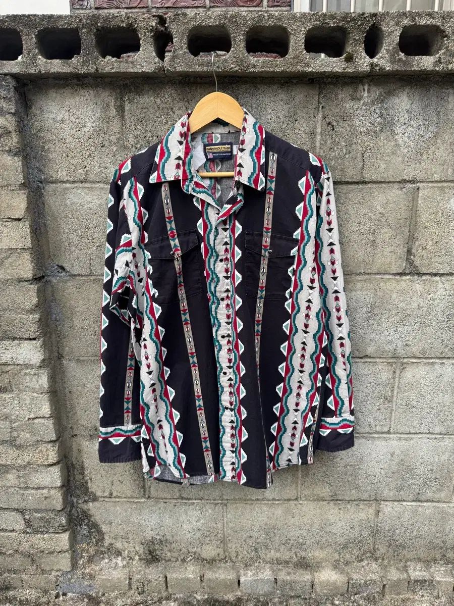 80 90s panhandle slim ヴィンテージ エスニック パータン ウェスタン シャツ
