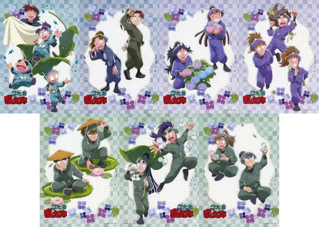 【中古】紙製品 全7種セット 「忍たま乱太郎×animatecafe トレーディングポートレート 梅雨の日ver.」