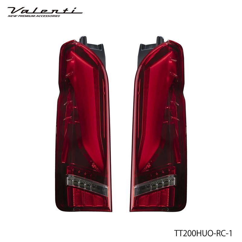 【2025年新作】VALENTI ヴァレンティ ハイエース 200系 1型 2型 3型 4型 5型 6型 7型 8型 LED テールランプ ULTRA Ω オメガ レッド カスタム パーツ カスタムパーツ 人気 おすすめ おしゃれ