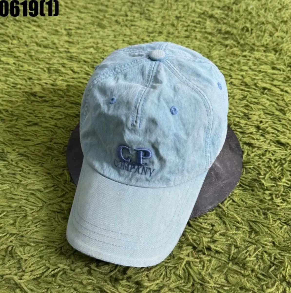 C.P. COMPANY シーピーカンパニー ベースボールキャップ ウール 帽子 スカイブルー