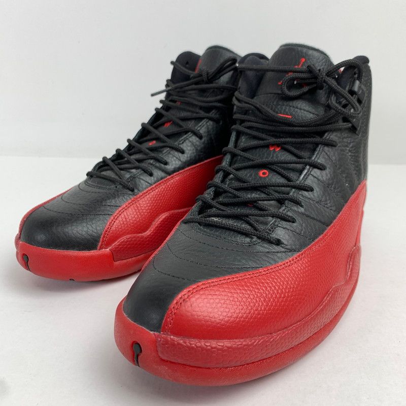【中古品】 NIKE ナイキ AIR JORDAN12 RETRO エアジョーダン12 レトロ 130690-002 FLU GAME 2016 カラー RED SIZE:27.5cm スニーカー 靴 【160-260618-ky-02-fuzh】