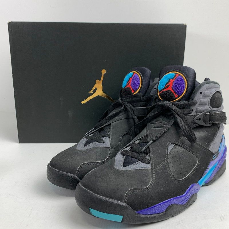 【中古品】 NIKE ナイキ305381-025 AIR JORDAN 8 RETRO エアジョーダン8 レトロ ”AQUA