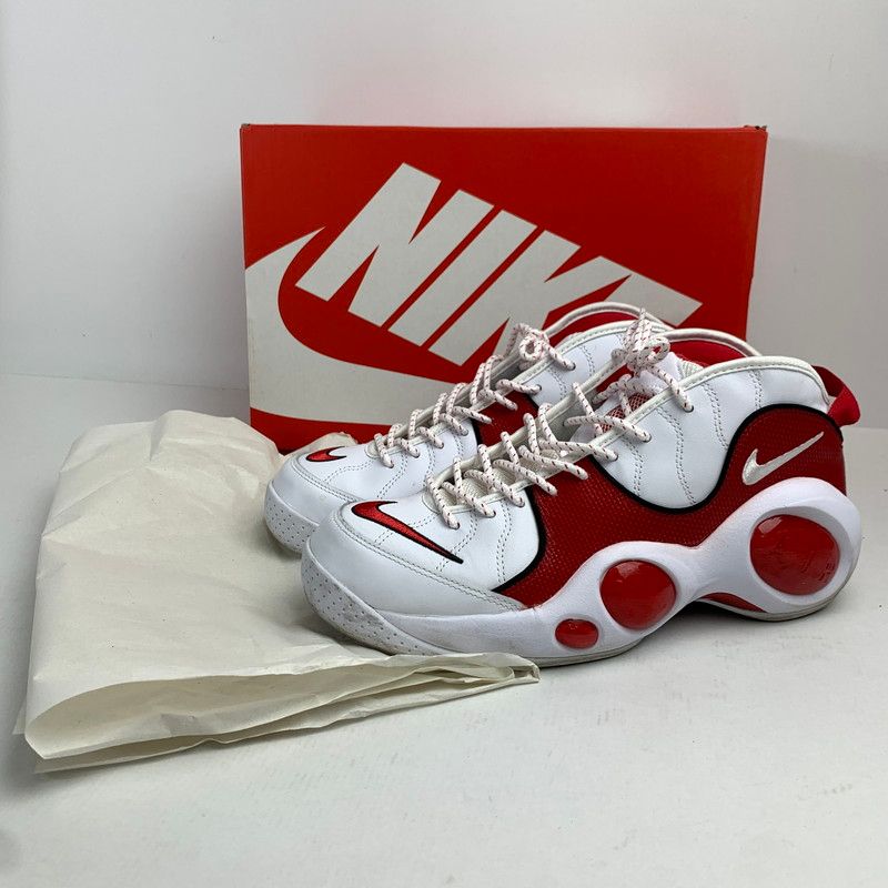【中古品】 NIKE ナイキ DX1165-100 AIR ZOOM FLIGHT 95 エアズームフライト 95 カラーRED.WHITE SIZE:27.5cm 箱付属 スニーカー 靴 【160-260618-ky-10-fuzh】