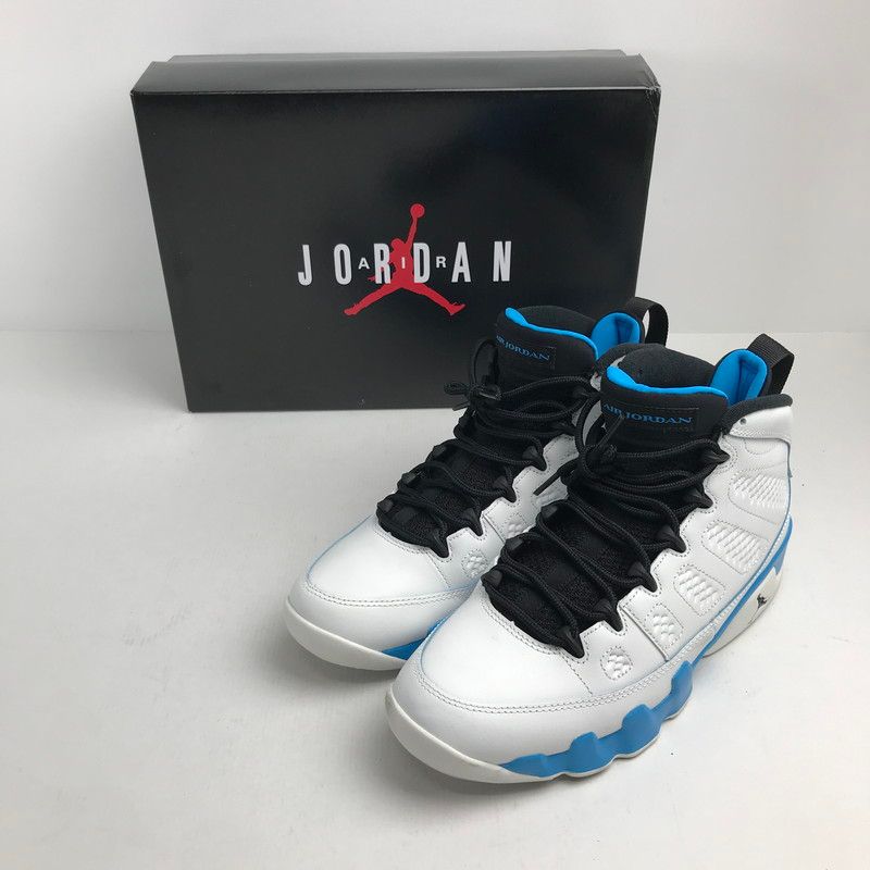 【中古品】 NIKE ナイキ FQ8992-101 AIR JORDAN ９ RETRO カラー WHITE.BLUE SIZE:27.5cm スニーカー 靴 【160-260618-ky-20-fuzh】
