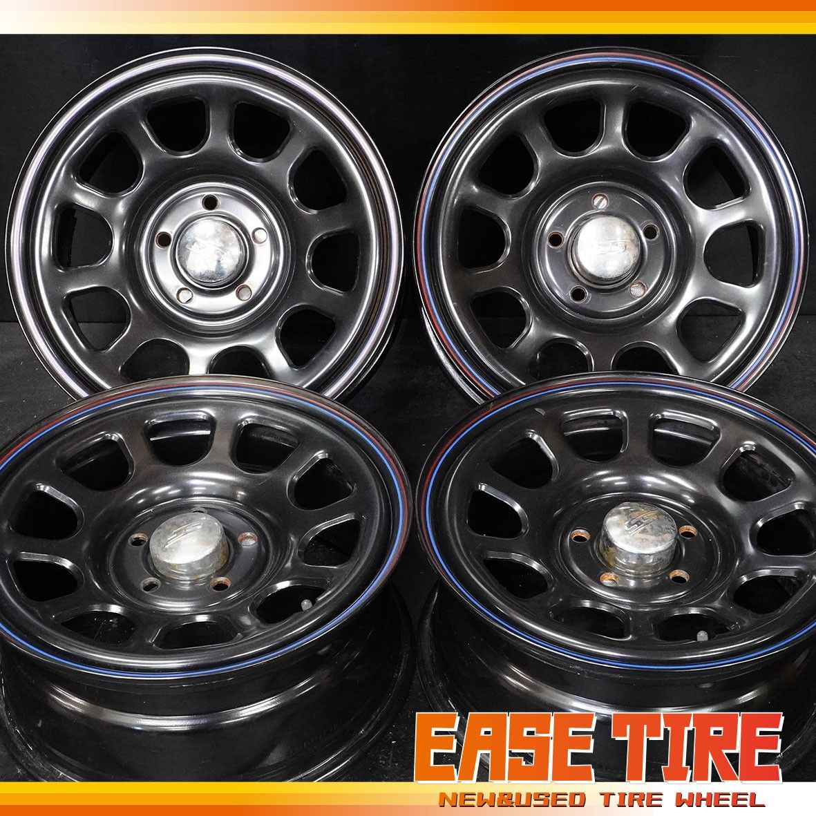中古 MLJ DAYTONA デイトナSS スチール 16in 7J +35 114.3 5H 4本セット デリカD:5 エクストレイル RAV4 ヤリスクロス等