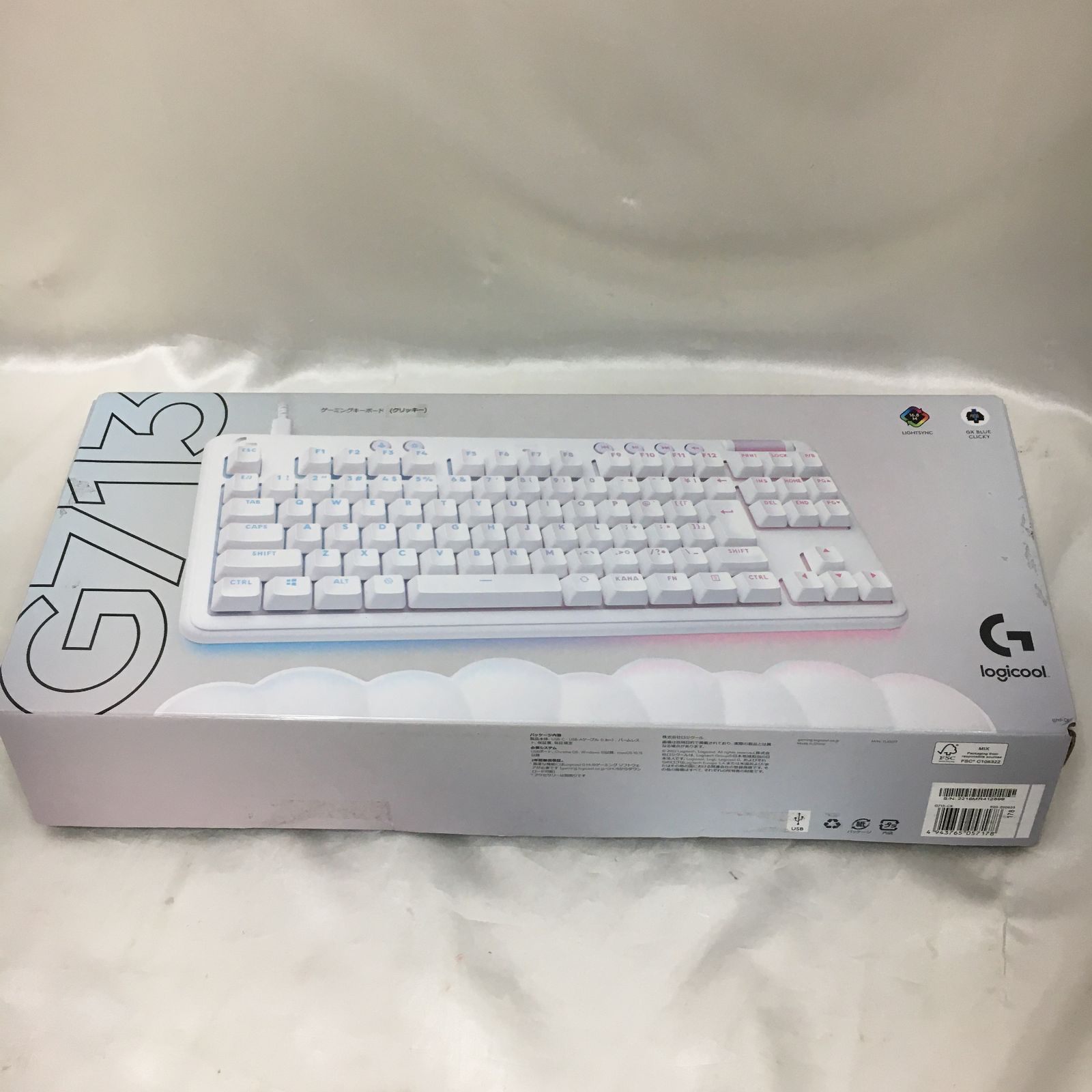 [三沢店65-21-0618] Logicool ゲーミングキーボード G713 青軸 テンキーレス