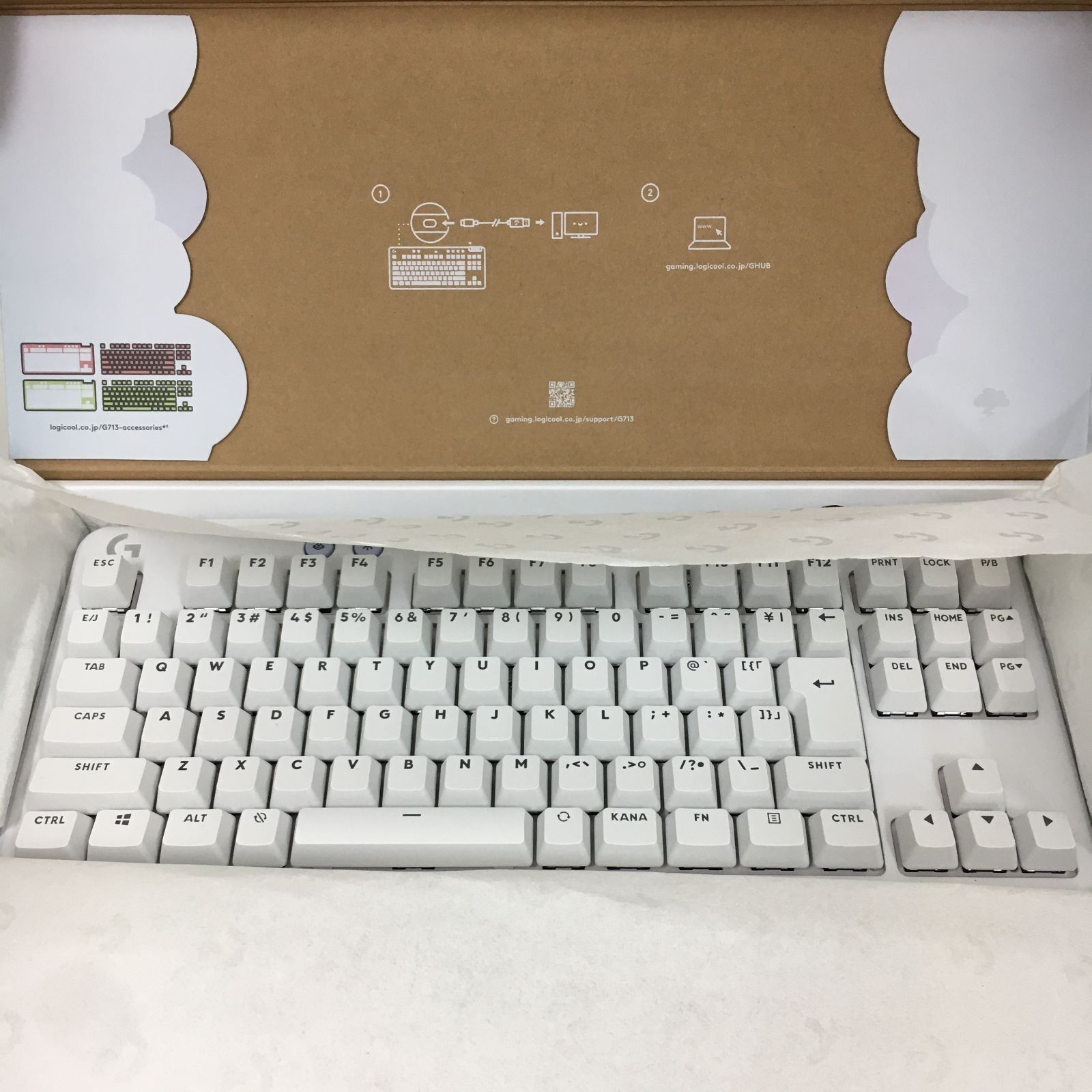 [三沢店65-21-0618] Logicool ゲーミングキーボード G713 青軸 テンキーレス