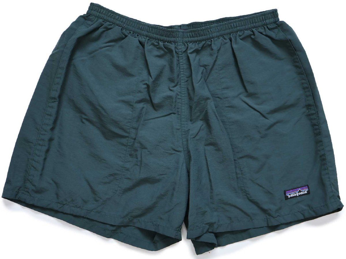 00s patagoniaパタゴニア BAGGIES SHORTS ナイロン バギーズショーツ GNN グリーン M★10 ショートパンツ オールド アウトドア キャンプ