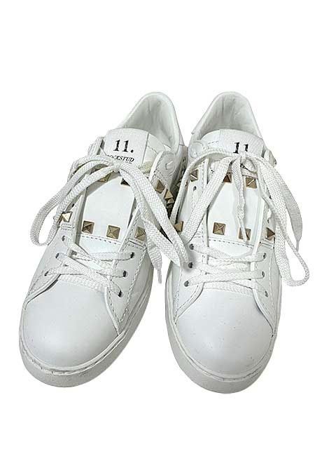 【中古】ヴァレンティノ VALENTINO ロックスタッズ アンタイトルド カーフスキン スニーカー　靴＿S26＿s-1073-r26＿セルモアから出品