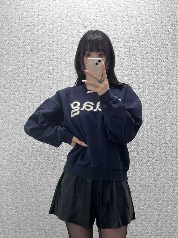 ヘイグ ヴィンテージ モダン カジュアル ビックロゴ スウェット セミクロップド 110 C12455