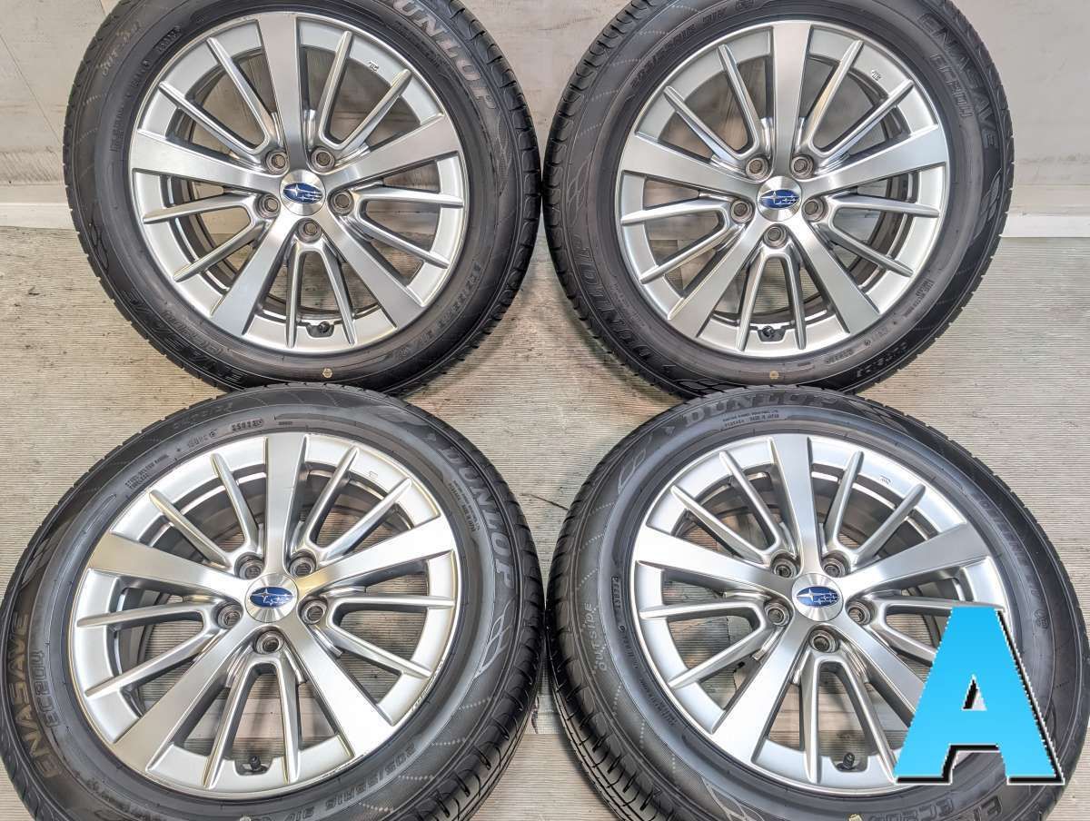 205/55R16 ダンロップ エナセーブ EC204 スバル純正 16x6.5 55 100-5穴 中古タイヤ サマータイヤ ホイールセット 4本セット s16260529016