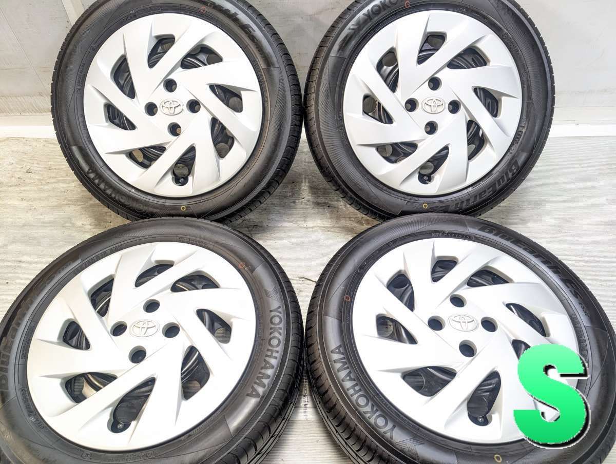 185/60R15 ヨコハマ ブルーアースES32 トヨタ純正 G4 15x5.5 100-4穴 中古タイヤ サマータイヤ ホイールセット 4本セット s15260529029