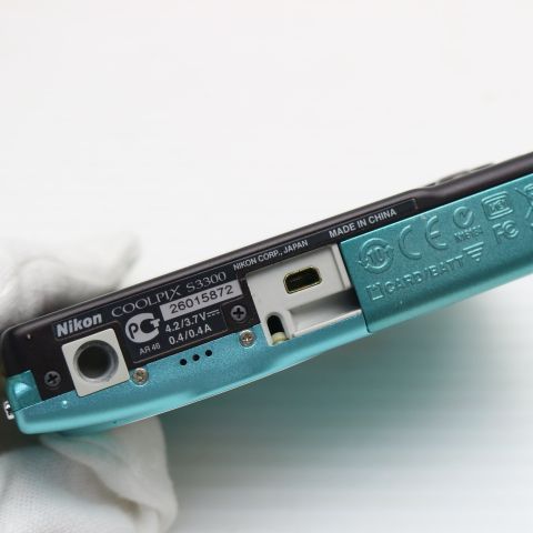 超美品 COOLPIX S3300 ミントグリーン 即日発送 デジカメ Nikon デジタルカメラ 本体 土日祝発送OK 07000