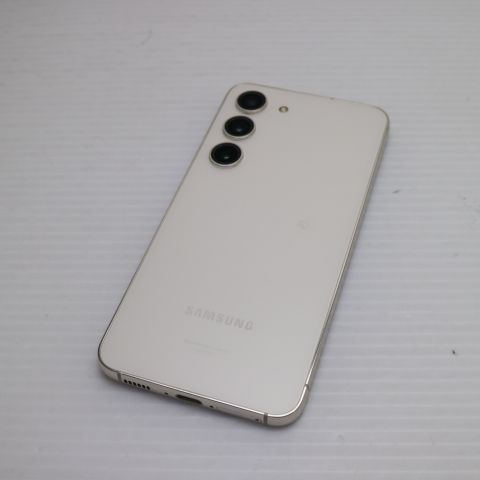 超美品 SCG19 Galaxy S23 クリーム AU スマホ SAMSUNG 即日発送 土日祝発送OK 07000