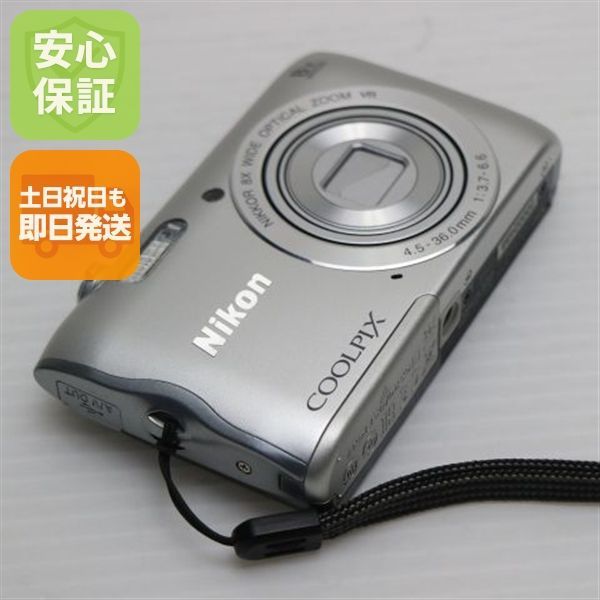 新品同様 COOLPIX A300 シルバー 即日発送 コンデジ Nikon 本体 土日祝発送OK 07000