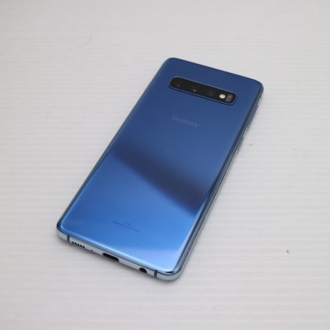 新品同様 SIMフリー Galaxy S10 プリズムブルー スマホ 本体 白ロム 土日祝発送OK 07000