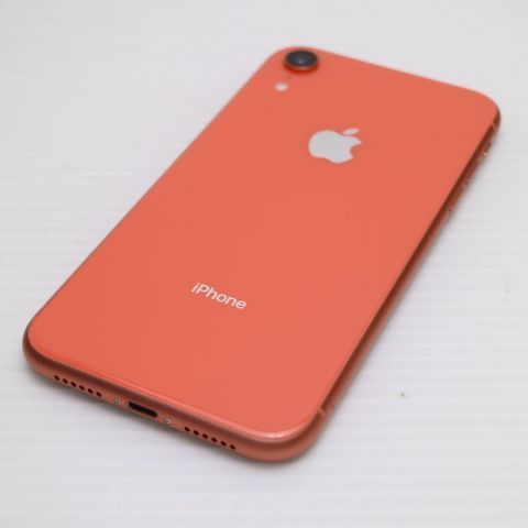 美品 SIMフリー iPhoneXR 64GB コーラル ピンク スマホ 白ロム 即日