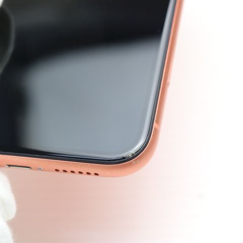 美品 SIMフリー iPhoneXR 64GB コーラル ピンク スマホ 白ロム 即日