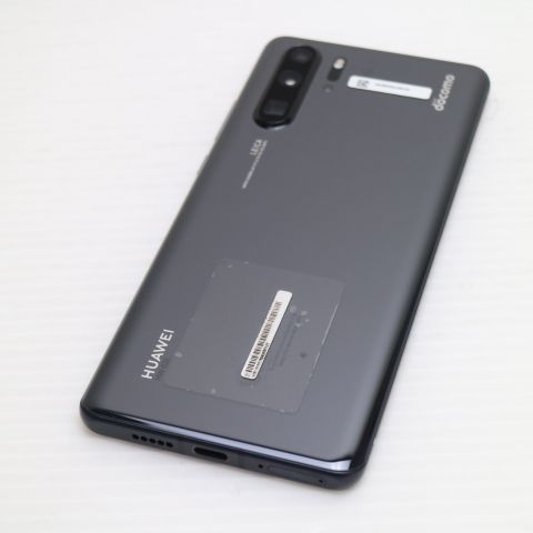 超美品 HW-02L HUAWEI P30 Pro ブラック スマホ 本体 白ロム 土日祝