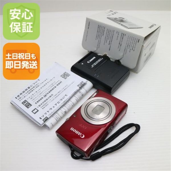 超美品 IXY 180 レッド 即日発送 コンデジ Canon 本体 土日祝発送OK 07000