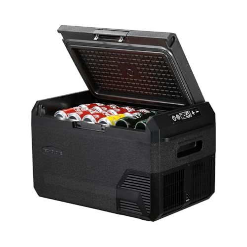 ポータブル車載冷蔵庫 20L 急速冷却-20℃対応 左右開閉可能リバーシブルドア 3WAY電源対応 AC/DC/ソーラー充電バッテリー対応 堅牢ボディ 静音コンプレッサー キャンプ トラック RV用ry