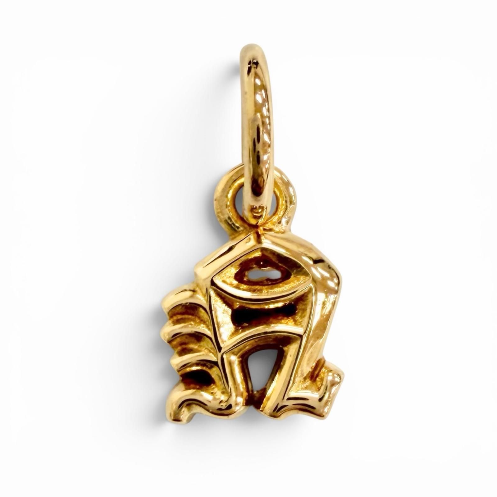 極美品△CHROME HEARTS クロムハーツ STACK ALPHABET N 22K スタック チャーム アルファベット ペンダントトップ イニシャル N 重量1.1g