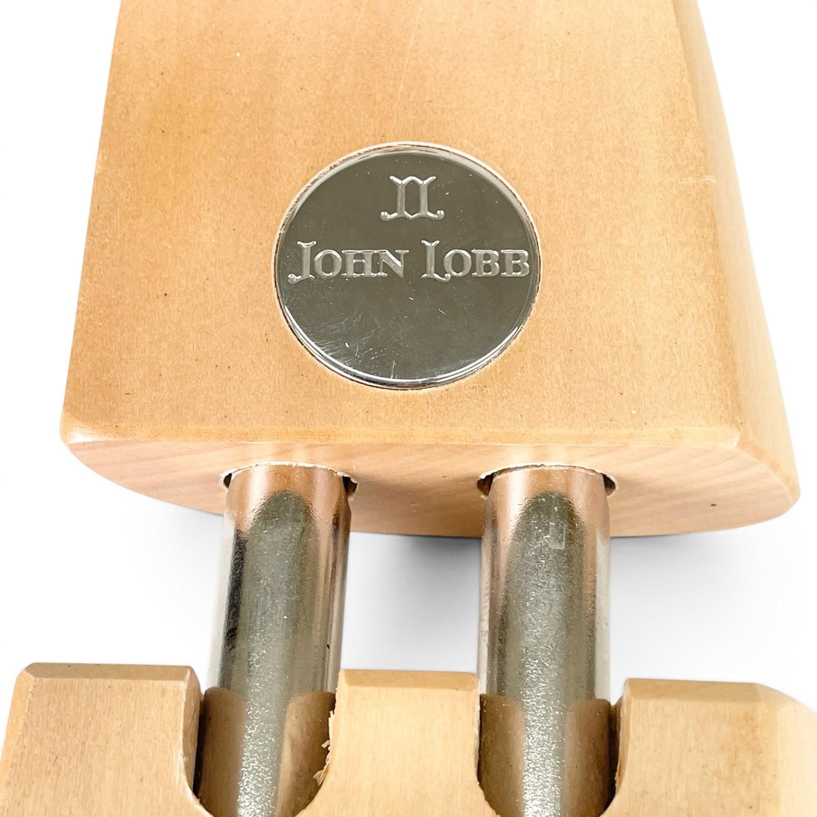 極美品△John Lobb ジョンロブ 木製 ロゴプレート付き シューキーパー