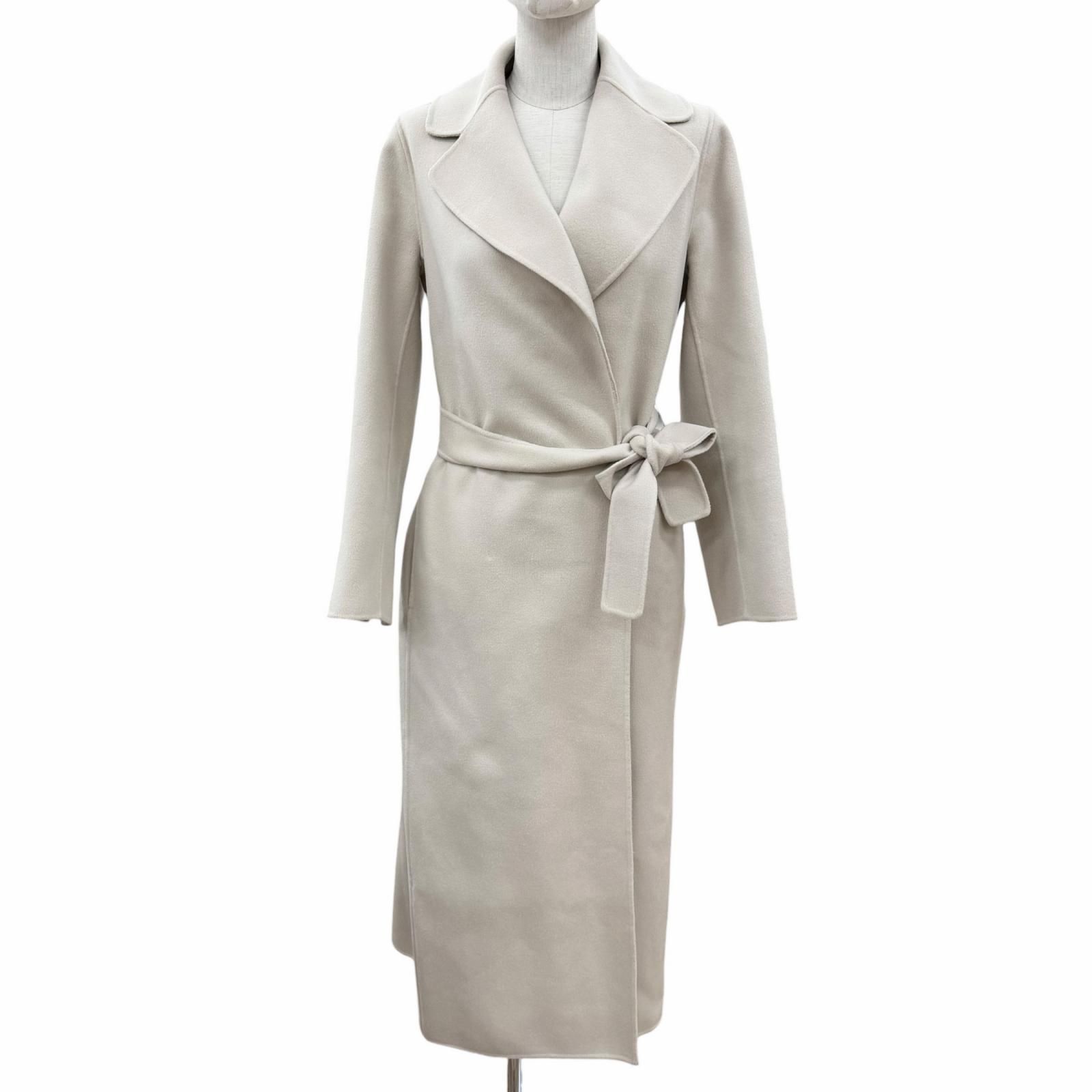 極美品◇S MaxMara DESIGN FOR EASY LIVING エス マックスマーラ 901609236 POLDO ウール ダブルフェイス ロングラップ コート 36 正規品