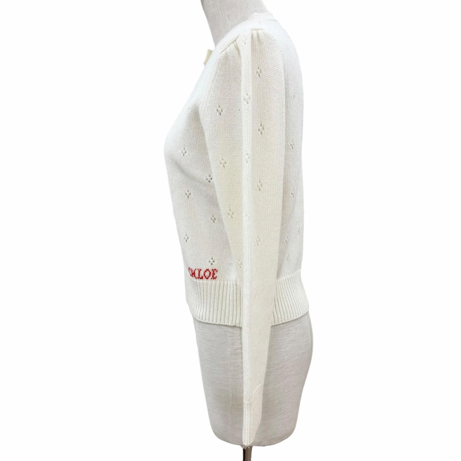 極美品◇Chloe クロエ 25AW CH25WMP08590107 ウール カシミヤ Jacquard