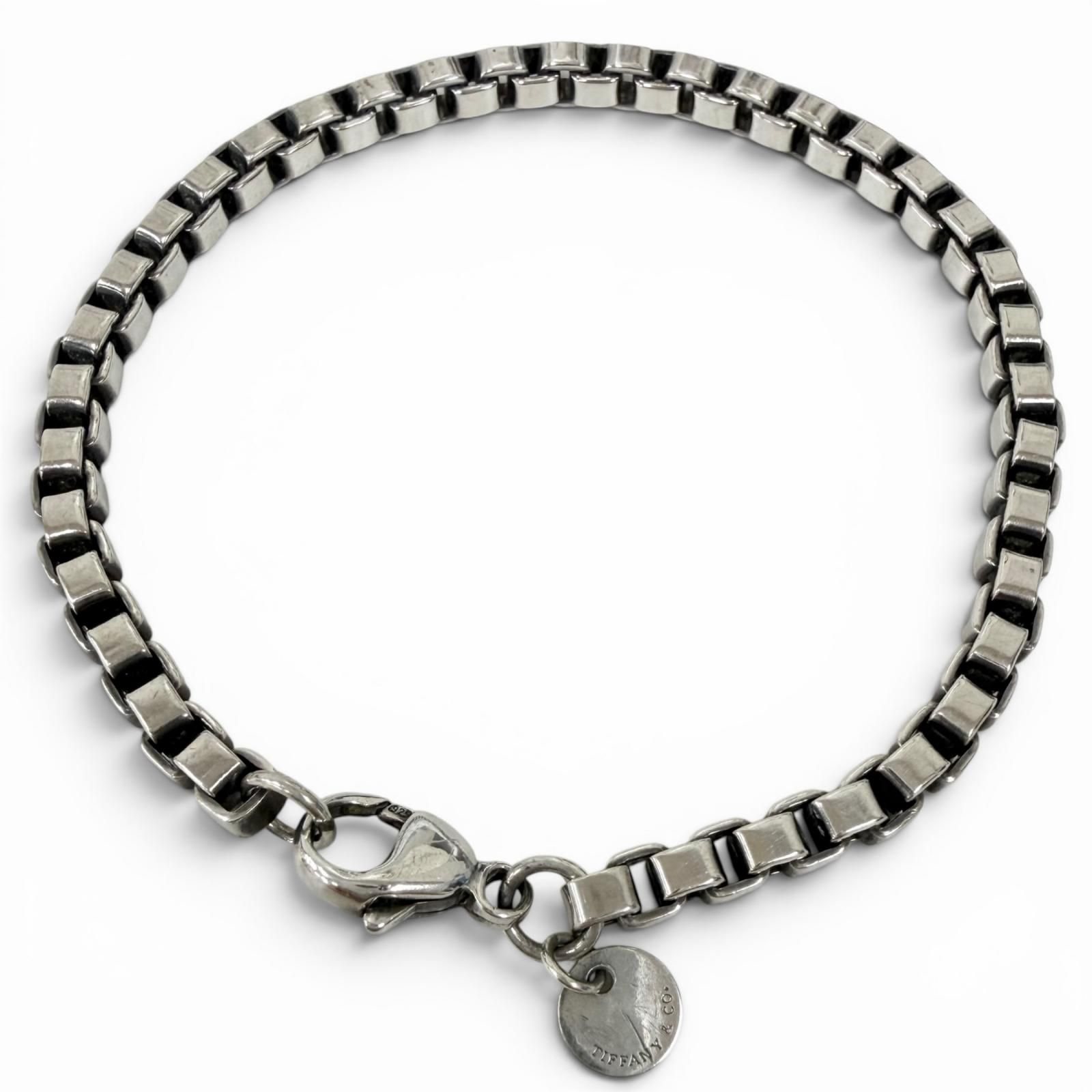 良品□TIFFANY&Co. ティファニー ベネチアン SV925 チェーン 