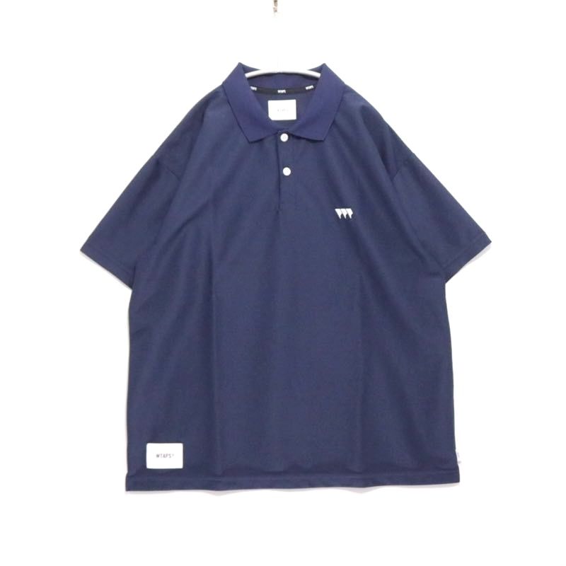 【中古A】サイズ 3 ダブルタップス WTAPS 25SS アカデミー 02 ショートスリーブ ポリ ポロシャツ ACADEMY 02 / SS / POLY 251ATDT-CSM29 ネイビー メンズ
