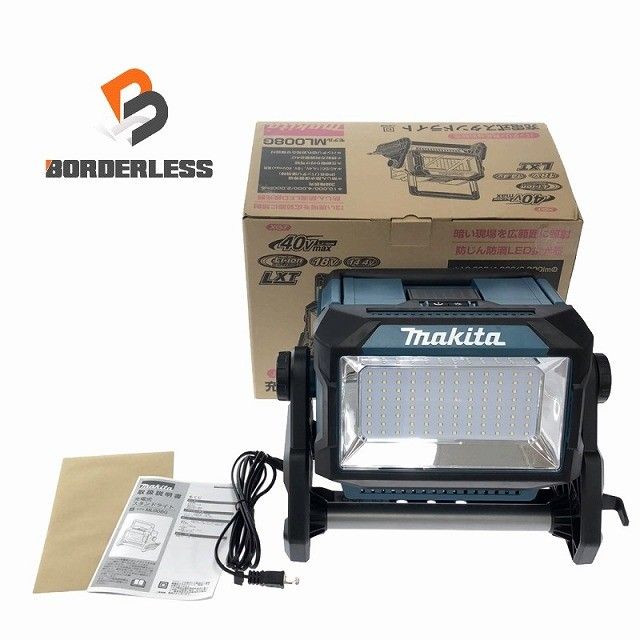 ☆未使用品☆makita マキタ 40Vmax 充電式スタンドライト ML008G 本体のみ 防じん 防滴 コードレス LED投光器 作業ライト131020