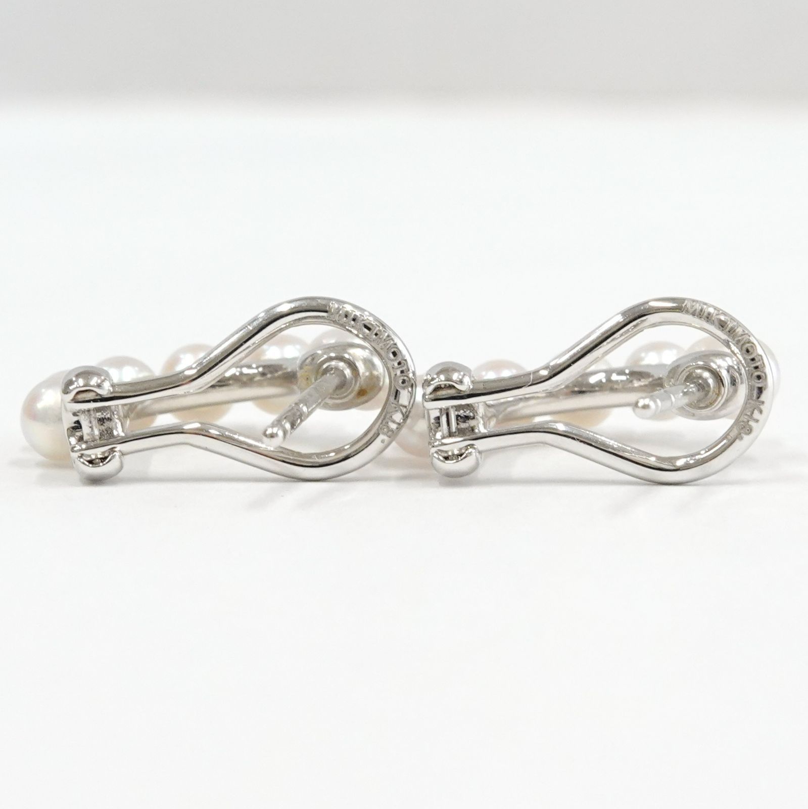 MIKIMOTO ミキモト アコヤ真珠 パール K18WG ピアス PE-1568PU - メルカリ
