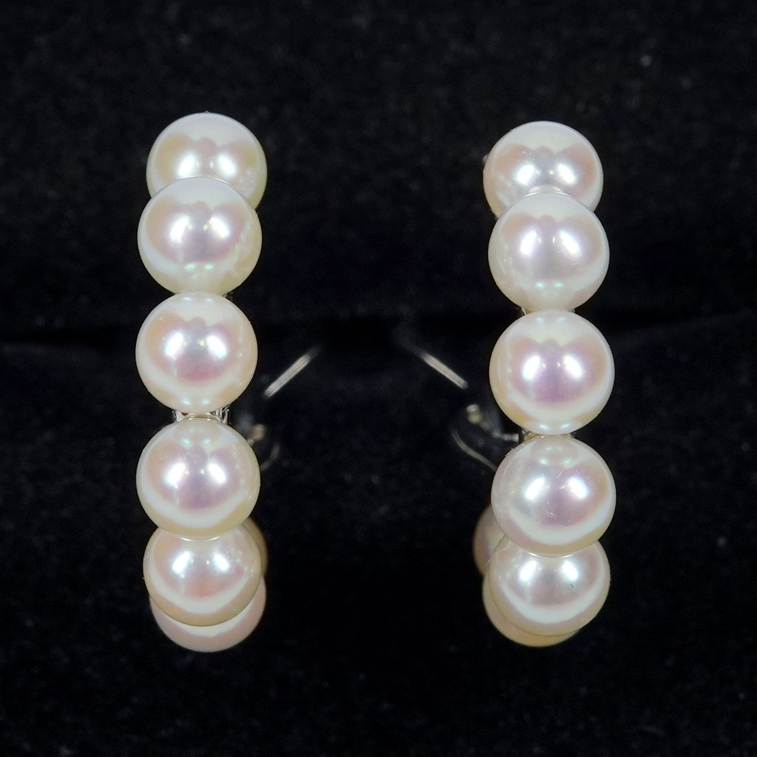 MIKIMOTO ミキモト アコヤ真珠 パール K18WG ピアス PE-1568PU - メルカリ