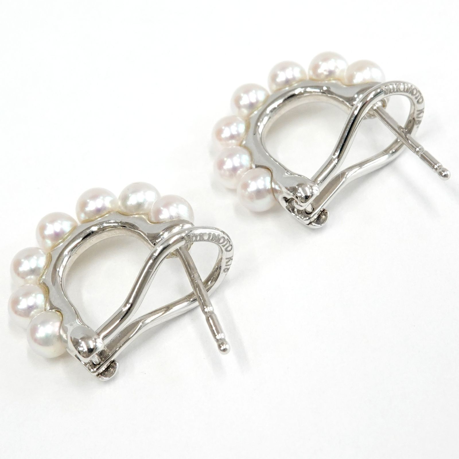 MIKIMOTO ミキモト アコヤ真珠 パール K18WG ピアス PE-1568PU - メルカリ
