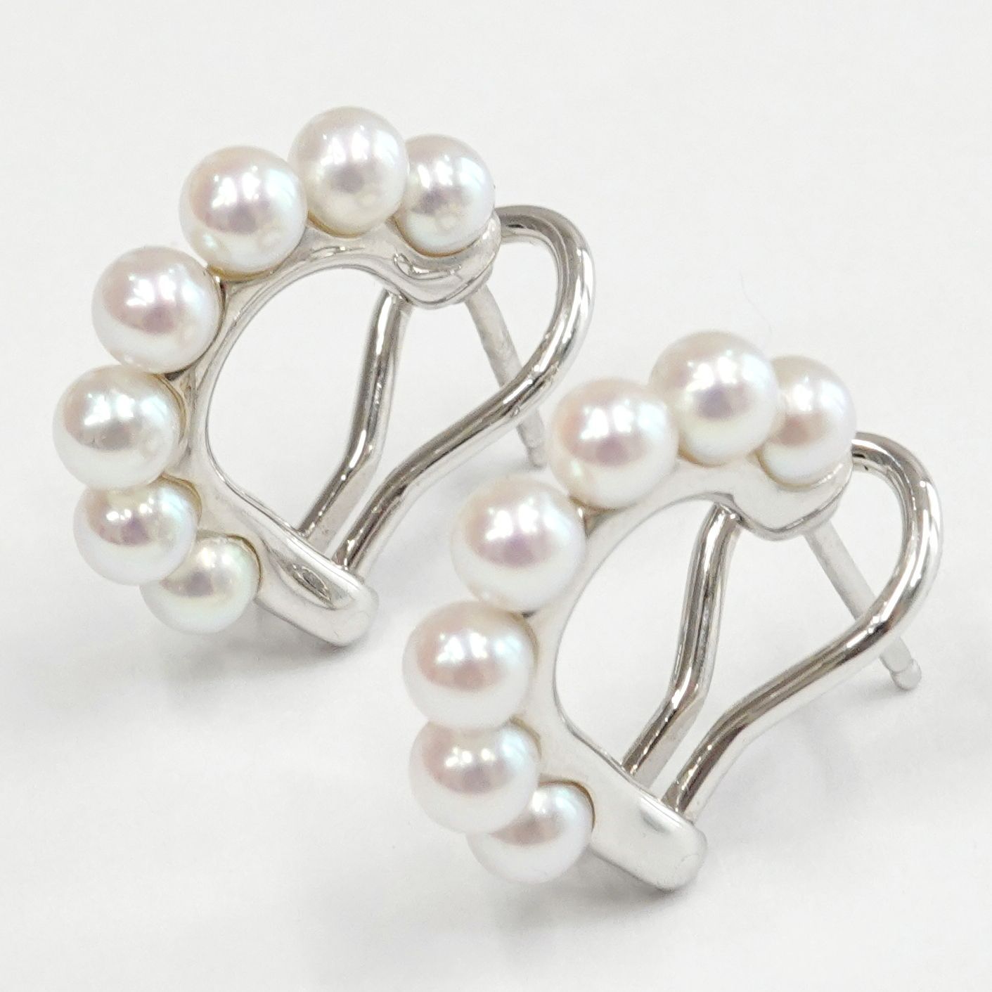 MIKIMOTO ミキモト アコヤ真珠 パール K18WG ピアス PE-1568PU - メルカリ