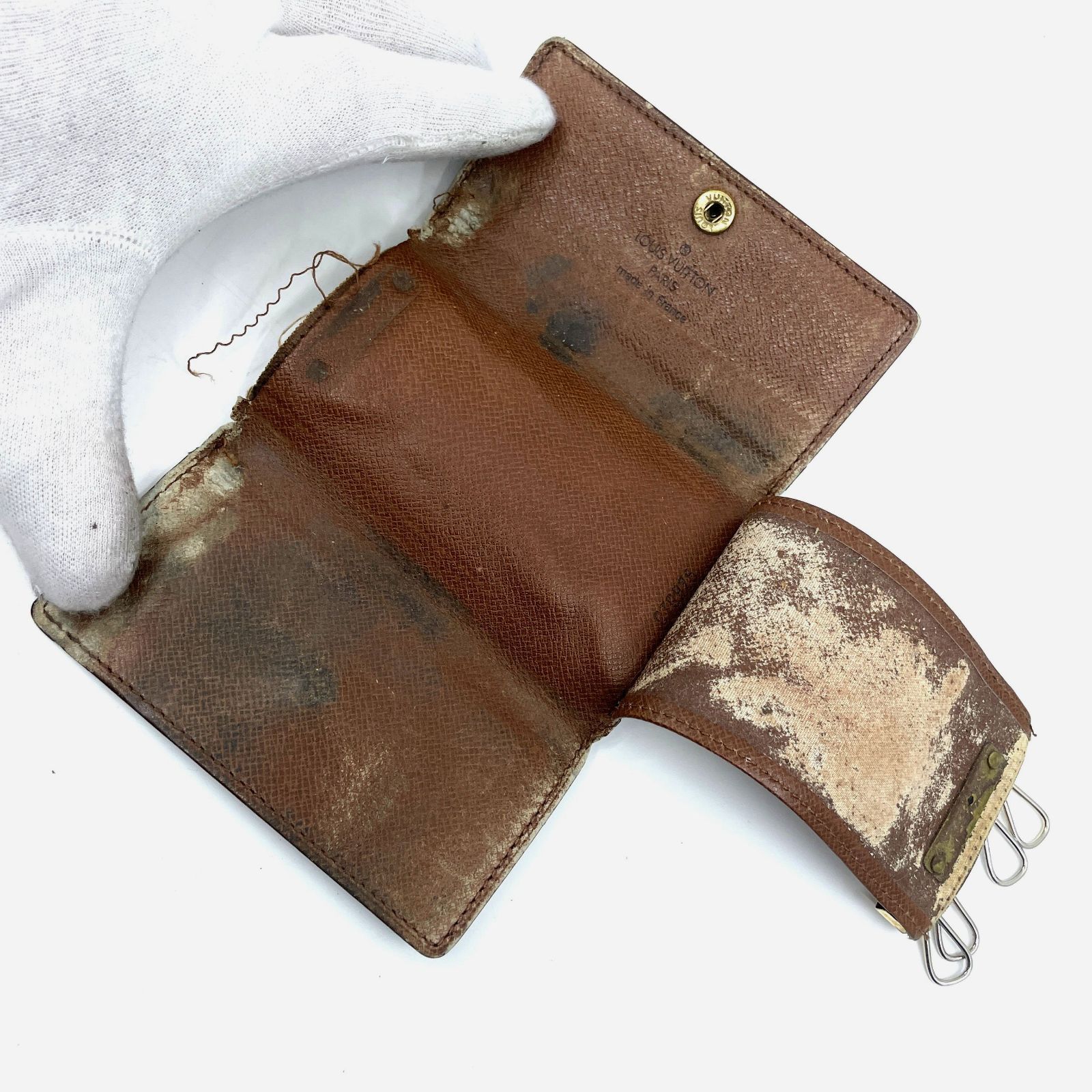 ルイヴィトン モノグラム 6連キーケース 正規品 シリアル有り LOUIS VUITTON ルイヴィトン モノグラム ミュルティクレ6 6連キー