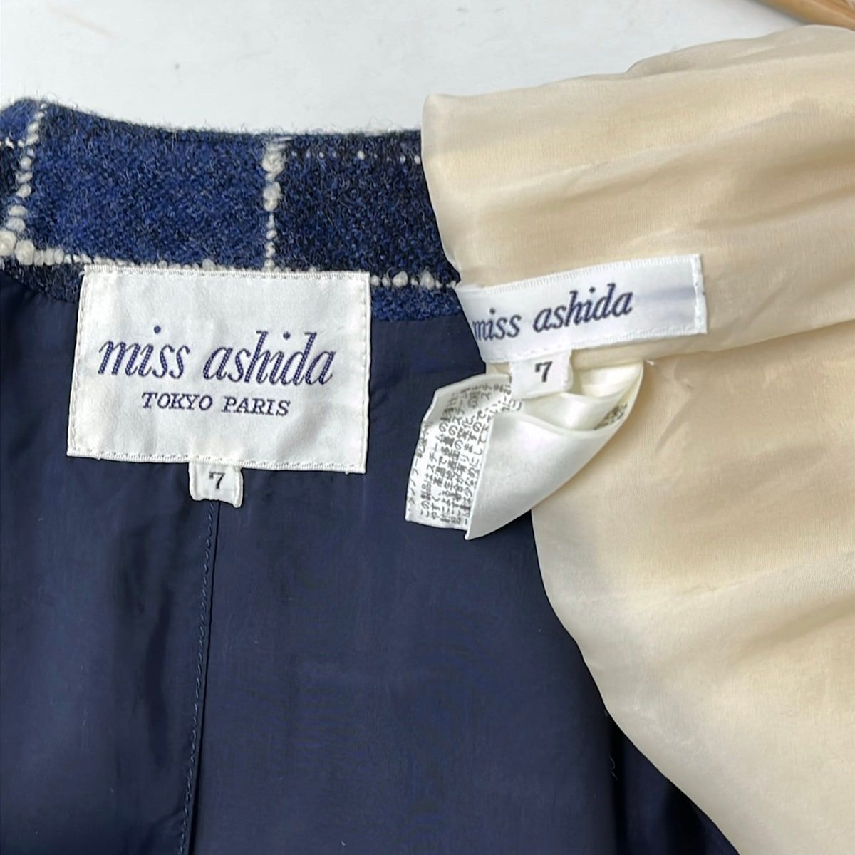 miss ashida(ミスアシダ) ワンピーススーツ レディース美品 - ネイビー