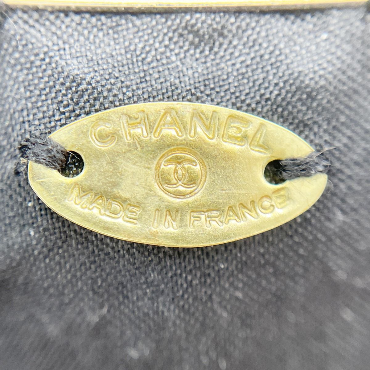 シャネル ツウィード コサージュ カメリア ブローチ CHANEL ブラック