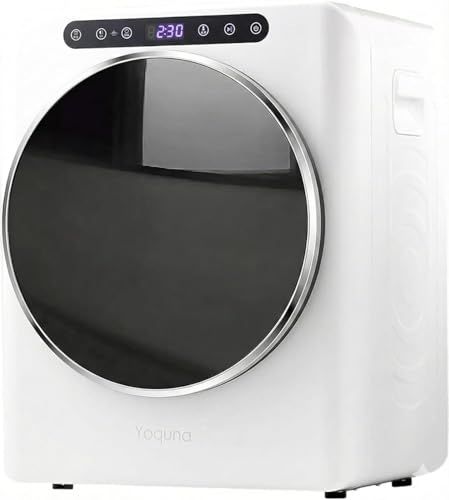 Yoquna (ヨクナ) ムーンドライ 衣類乾燥機 容量3kg UV照射衣類ケア 高温60℃ 乾燥検知自動停止 GDZ40-518E (新ホワイト, 操作上)t 9f64b758