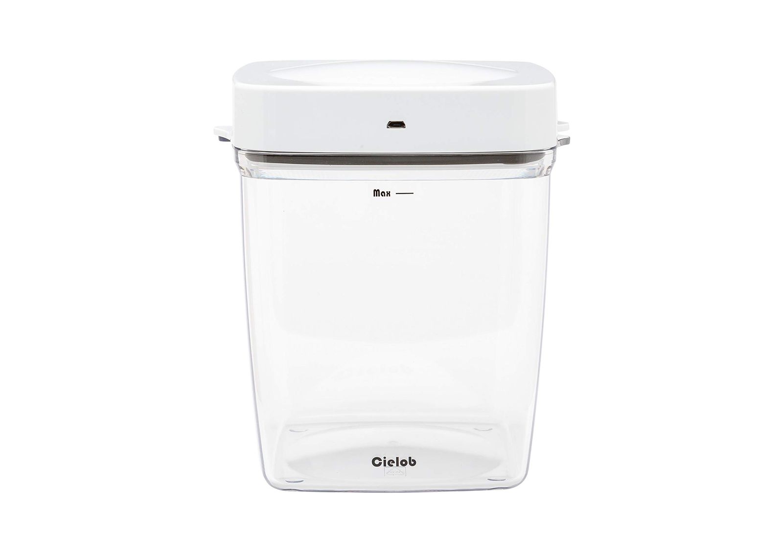 Cielob セーロブ 自動真空キャニスター スクエアタイプ 食材保存容器コンテナ ((2.5L：ホワイト))t 54eb71db